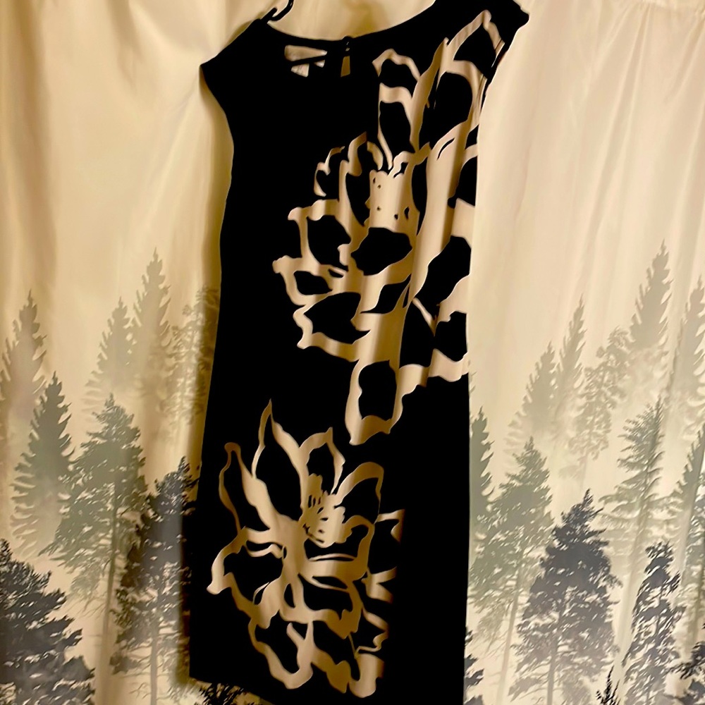 London times Black and white dress